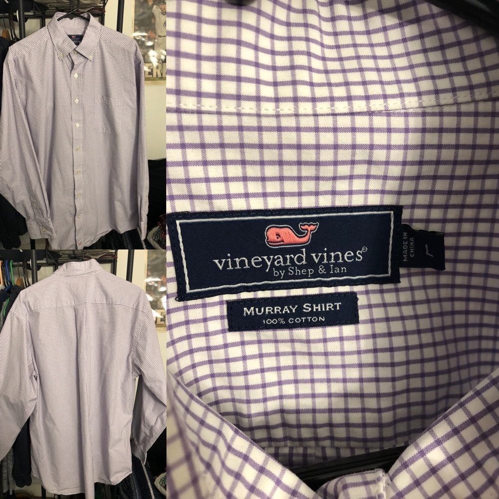 SIZE LARGE VINEYARD VINE DRESS SHIRT